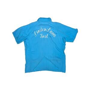 Vintage Wings Linden Lanes Rest Chainstitch Bowling Button Up Shirt